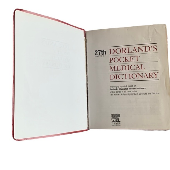 DORLAND’S POCKET MEDICAL DICTIONARY 27th EDITION - Picture 2 of 8